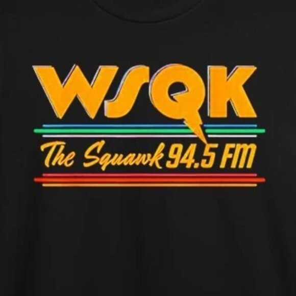 Stranger Things WSQK Radio The Squawk T-Shirt 170 - Picture 2 of 5